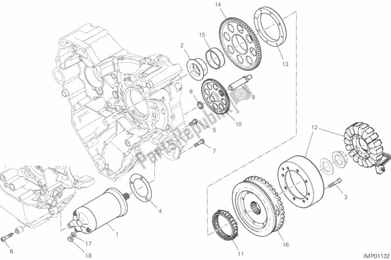Todas las partes para Arranque Eléctrico Y Encendido de Ducati Multistrada 1260 S Grand Tour 2020
